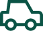 Image shows an outline icon of a car
