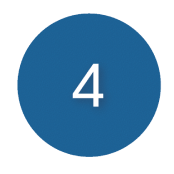 Image shows a filled coloured circle icon with the number 4 inside in white text